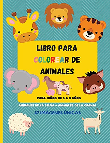 Stock image for Libro para colorear de animales: Animales impresionantes para colorear para nios de 5 a 8 aos, libro para colorear para nios y nias, nios pequeo for sale by Buchpark