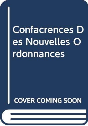 9785874159443: Confrences Des Nouvelles Ordonnances