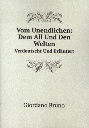 Vom Unendlichen Dem All Und Den Welten (9785874183660) by Unknown Author