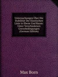 Stock image for Untersuchungen Ber Die Stabilit T De for sale by GreatBookPrices