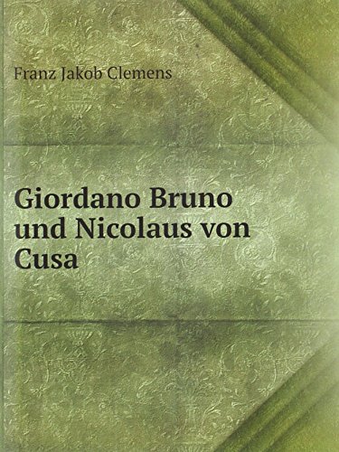 Imagen de archivo de Giordano Bruno Und Nicolaus Von Cusa Ei a la venta por Buchpark