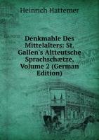 9785875960949: Denkmahle Des Mittelalters St. Gallens