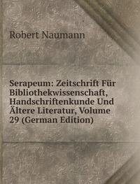 9785877296015: Serapeum Zeitschrift Fr Bibliothekwiss