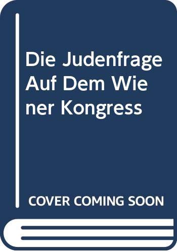 9785878975346: Die Judenfrage Auf Dem Wiener Kongress