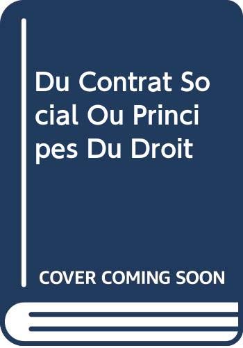 9785879561999: Du Contrat Social Ou Principes Du Droit