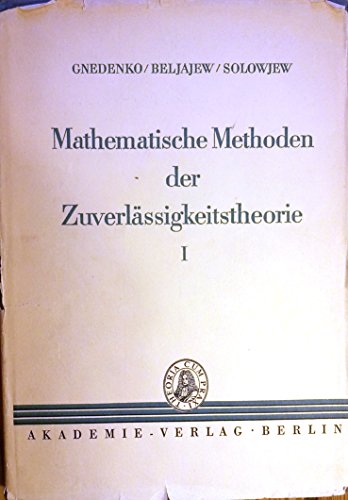 Stock image for Mathematische Methoden Der Zuverlassigkeitstheorie. Two Volumes for sale by Zubal-Books, Since 1961