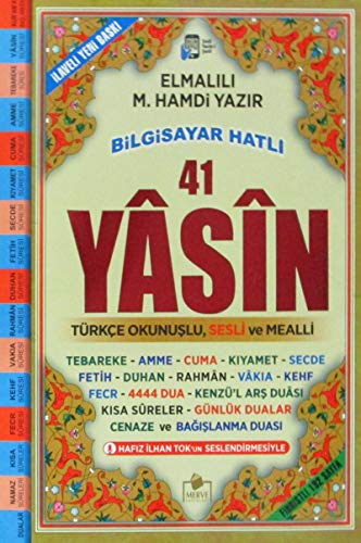 Beispielbild fr Fihristli 41 Yasin Bilgisayar Hatli Turkce Okunuslu ve Mealli (Orta Boy) (Kod: Yasin034 zum Verkauf von medimops