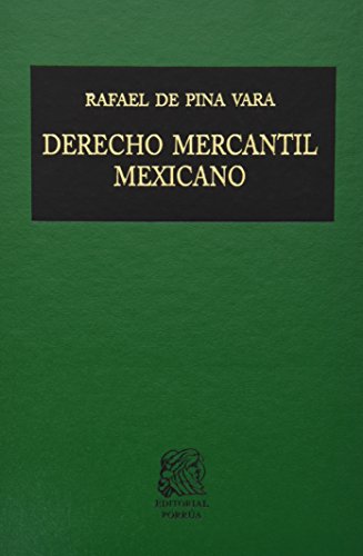Stock image for ELEMENTOS DE DERECHO MERCANTIL MEXICANO [Hardcover] by PINA VARA, RAFAEL DE for sale by Iridium_Books