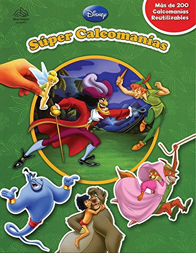 9786074043952: Super calcomanias / Super Sticker Book: Aladdin & El libro de la selva & Peter Pan & Robin Hood / Aladdin & The Jungle Book & Peter Pan & Robin Hood (Disney)