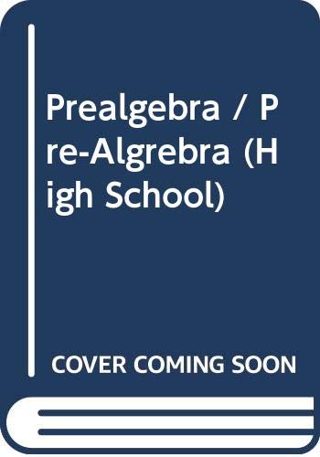 Beispielbild fr Prealgebra (High school) (Spanish Edition) zum Verkauf von Iridium_Books