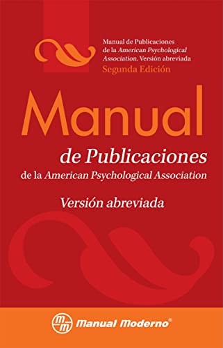 9786074480597: Manual de Estilo de Publicaciones de la APA: Versin Abreviada