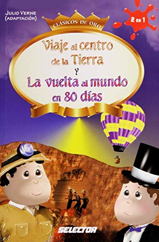 Stock image for Viaje al centro de la Tierra y La vuelta al mundo en 80 dias / Journey to the Center of the Earth and Around the World in 80 Days (Spanish Edition) for sale by Books Unplugged