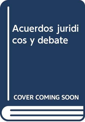 Imagen de archivo de Acuerdos juridicos y debate a la venta por MARCIAL PONS LIBRERO