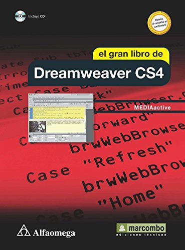 Imagen de archivo de el gran libro del dreamweaver cs4 alfaomega marcombo a la venta por DMBeeBookstore