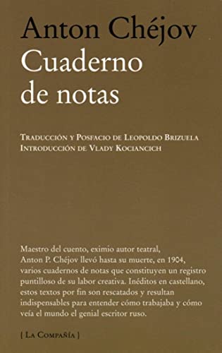 Stock image for CUADERNO DE NOTAS [Paperback] by ANTON CHEJOV for sale by Iridium_Books