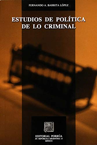Stock image for ESTUDIOS DE POLITICA DE LO CRIMINAL for sale by Mispah books