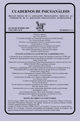Beispielbild fr CUADERNOS DE PSICOANLISIS, JULIO-DICIEMBRE 2009 vol XLII, nums. 3 y 4 (Spanish Edition) zum Verkauf von Revaluation Books