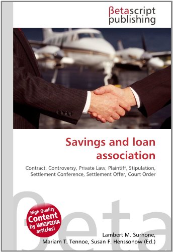 Savings and loan association - Lambert M. Surhone