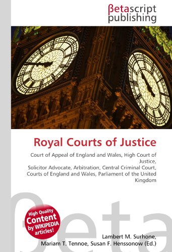 Royal Courts of Justice - Lambert M Surhone