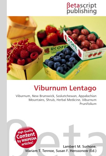 9786130360429: Viburnum Lentago: Viburnum, New Brunswick, Saskatchewan, Appalachian Mountains, Shrub, Herbal Medicine, Viburnum Prunifolium