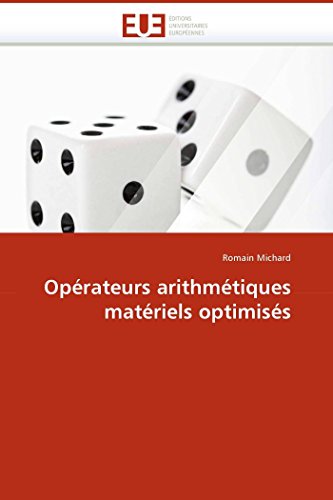 9786131508325: Oprateurs arithmtiques matriels optimiss (Omn.Univ.Europ.)