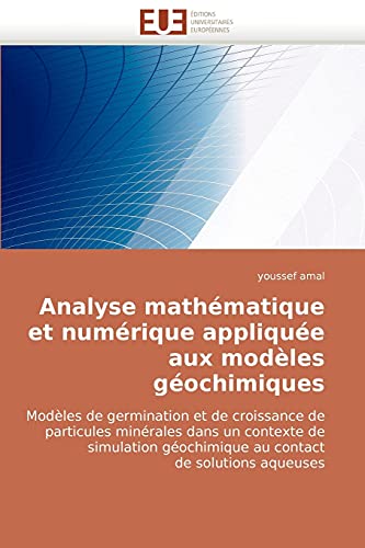 Stock image for Analyse Mathematique Et Numerique Appliquee Aux Modeles Geochimiques for sale by Chiron Media