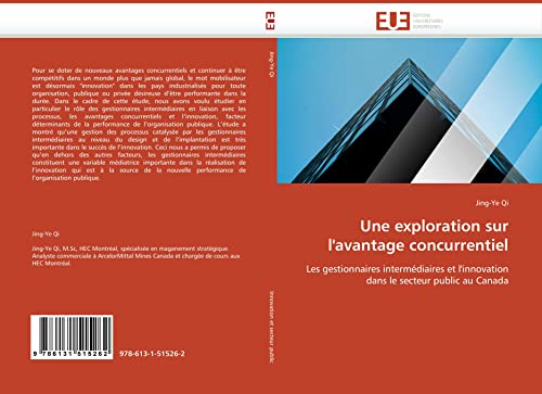 Stock image for Une Exploration Sur L''Avantage Concurrentiel for sale by Chiron Media