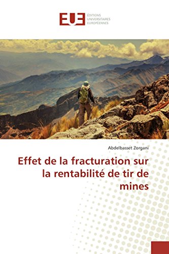 Stock image for Effet de la Fracturation Sur La Rentabilit de Tir de Mines for sale by PBShop.store US