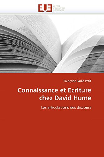 Beispielbild fr Connaissance Et Ecriture Chez David Hume zum Verkauf von PBShop.store US