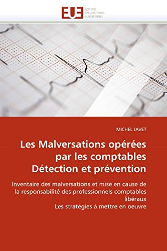 Beispielbild fr Les malversations opres par les comptables dtection et prvention zum Verkauf von Ammareal