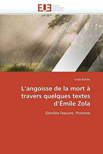 L angoisse de la mort à travers quelques textes d émile zola  BUHLERL