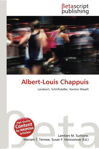 Imagen de archivo de Albert-Louis Chappuis a la venta por medimops