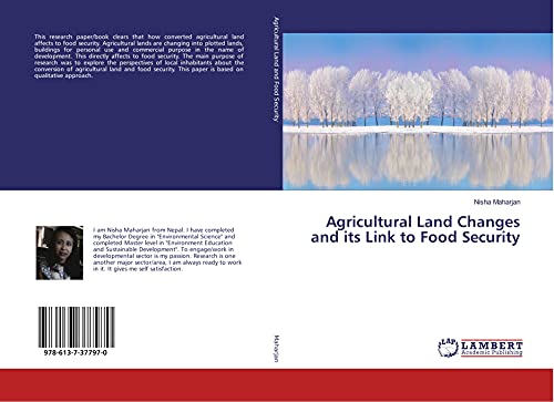 Beispielbild fr Agricultural Land Changes and its Link to Food Security zum Verkauf von medimops