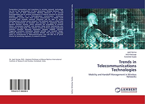 9786137383285: Trends in Telecommunications Technologies: Mobility and Handoff Management in Wireless Networks