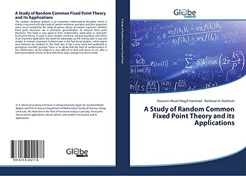 9786138242178: A Study of Random Common Fixed Point Theory and its Applications