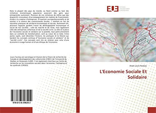 Imagen de archivo de L'Economie Sociale Et Solidaire (French Edition) a la venta por Lucky's Textbooks