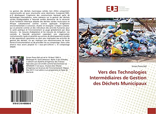 9786138400868: Vers des Technologies Intermdiaires de Gestion des Dchets Municipaux