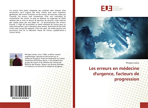 Beispielbild fr Les erreurs en medecine d'urgence, facteurs de progression zum Verkauf von Chiron Media