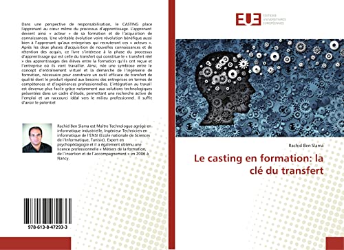 Stock image for Le casting en formation: la cl du transfert (French Edition) for sale by Lucky's Textbooks
