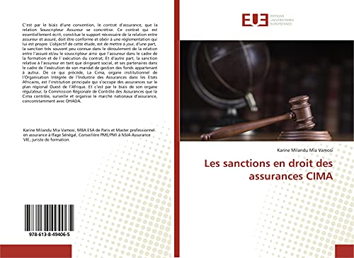 Imagen de archivo de Les sanctions en droit des assurances CIMA a la venta por WorldofBooks