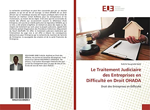 Imagen de archivo de Le Traitement Judiciaire des Entreprises en Difficult en Droit OHADA: Droit des Entreprises en Difficult (French Edition) a la venta por GF Books, Inc.
