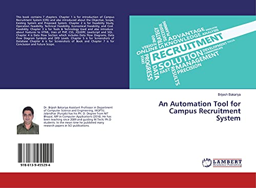 9786139455294: An Automation Tool for Campus Recruitment System