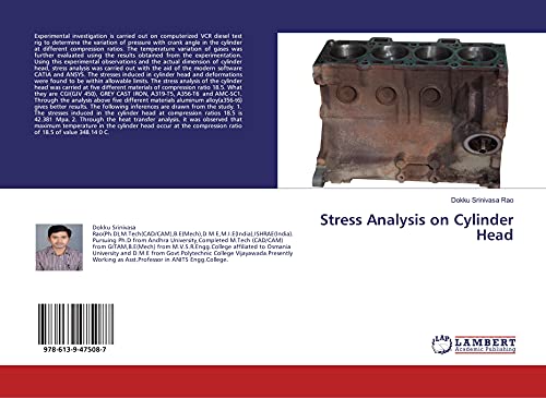 Beispielbild fr Stress Analysis on Cylinder Head zum Verkauf von Buchpark