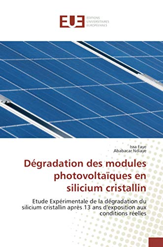 9786139523993: Dgradation des modules photovoltaques en silicium cristallin: Etude exprimentale de la dgradation du silicium cristallin aprs 13 ans d'exposition aux conditions relles