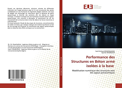 Beispielbild fr Performance des Structures en B ton arm isol es  la base: Mod lisation num rique des structures avec des appuis parasismiques (French Edition) zum Verkauf von WorldofBooks