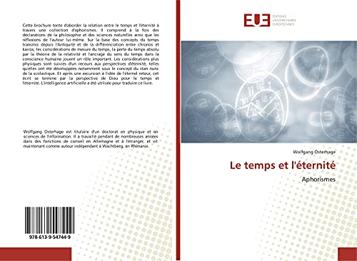 Immagine stock per Le temps et l'�ternit�: Aphorismes