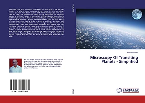 Beispielbild fr Microscopy Of Transiting Planets - Simplified zum Verkauf von Buchpark