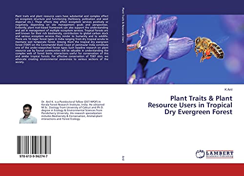 Beispielbild fr Plant Traits & Plant Resource Users in Tropical Dry Evergreen Forest zum Verkauf von WorldofBooks