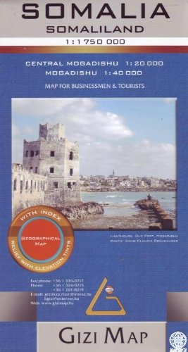 Beispielbild fr Somalia Geographical Map 1 : 1 750 000: Central Mogadishu 1 : 20 000 / Mogadishu 1 : 40 000 zum Verkauf von medimops