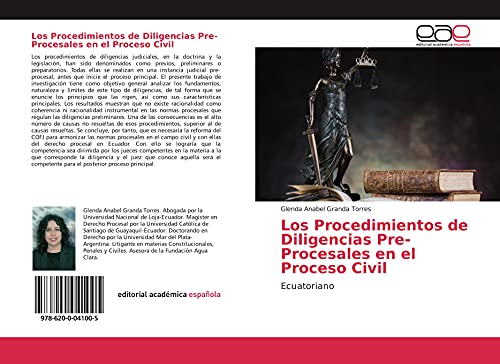 9786200041005: Los Procedimientos de Diligencias Pre-Procesales en el Proceso Civil: Ecuatoriano
